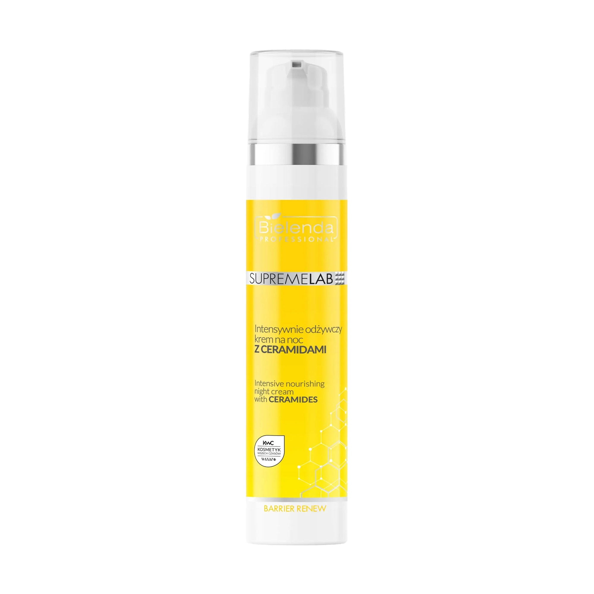 Інтенсивний живильний нічний крем для обличчя Bielenda Professional Supremelab Barrier Renew Night Cream з церамідами, 100 мл